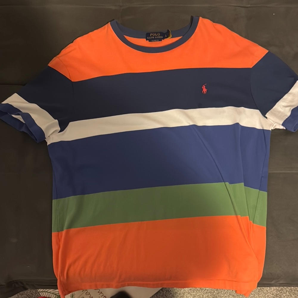Polo by Ralph Lauren Colorful Striped Short Sleeve Tee